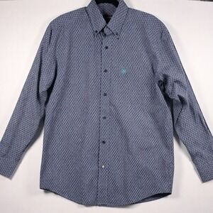 Men's Ariat Medium‎ Button down Western Equestrian Outdoors